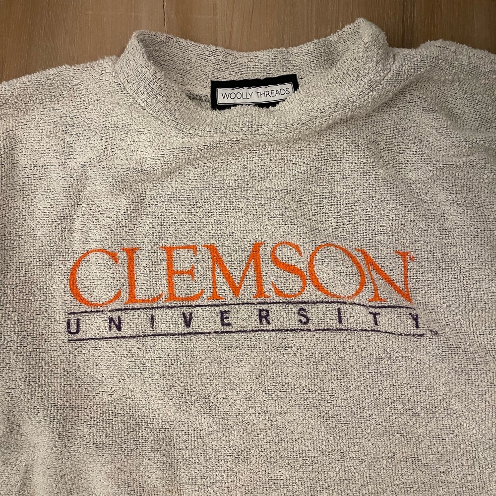 Woolly Threads Clemson University Gray Sweater